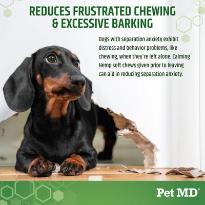 Show full view: Pet MD Calming Hemp Soft Chew Calming Supplement for Dogs, 120 count slide 7 of 9