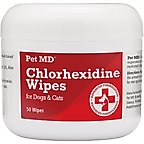 Pet MD Chlorhexidine Antiseptic Wipes for Dogs & Cats, 50 count