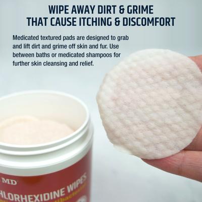 Show full view: Pet MD Chlorhexidine Dog & Cat Wipes, 100 Count slide 6 of 10