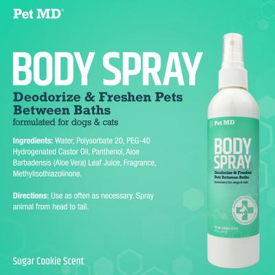 Show full view: Pet MD Deodorizing Sugar Cookie Cat & Dog Body Spray, 8-fl oz bottle slide 2 of 8