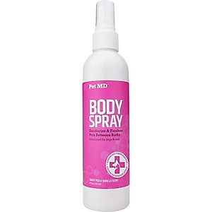 Pet MD Deodorizing Sweet Pea & Vanilla Cat & Dog Body Spray, 8-fl oz bottle