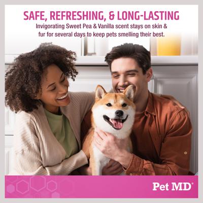 Show full view: Pet MD Deodorizing Sweet Pea & Vanilla Cat & Dog Body Spray, 8-fl oz bottle slide 5 of 7