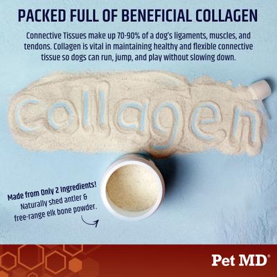 Show full view: Pet MD Gut Support & Joint Health Bone Broth Powder Dog Supplement, 4-oz jar slide 5 of 9