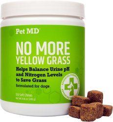 Pet MD Lawn Urine Neutralizer Chews Dog Supplement, 120 count