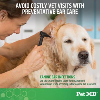 Show full view: Pet MD Otic Clean Cucumber Melon Scent Dog & Cat Ear Cleanser, 8-fl oz bottle slide 5 of 9