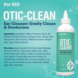 Pet MD Otic-Clean with Sugar Cookie Scent Dog & Cat Supplement, 8-fl oz bottle slide 2 of 6