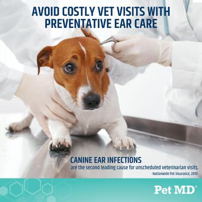 Show full view: Pet MD Otic-Clean with Sugar Cookie Scent Dog & Cat Supplement, 8-fl oz bottle slide 4 of 7