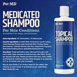 Pet MD Topical Mint Pet Shampoo, 12-fl oz bottle slide 2 of 7