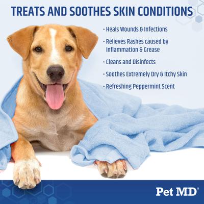 Show full view: Pet MD Topical Mint Pet Shampoo, 12-fl oz bottle slide 4 of 8