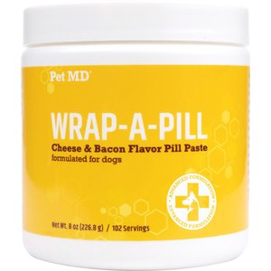 Pet MD Wrap-A-Pill Cheese & Bacon Flavor Pill Paste, 8-oz jar