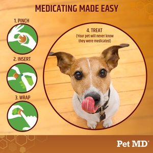 Pet MD Wrap-A-Pill Peanut Butter Flavor Pill Paste Dog & Cat Supplement, 4.2-oz tub
