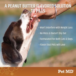 Pet MD Wrap-A-Pill Peanut Butter Flavor Pill Paste Dog & Cat Supplement, 4.2-oz tub