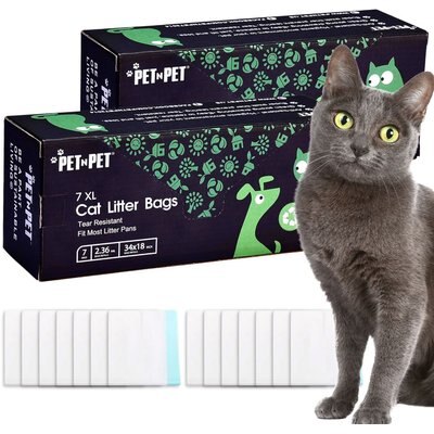 PET N PET PET N PET Cat Litter Box Liners, X-Large, 14 count