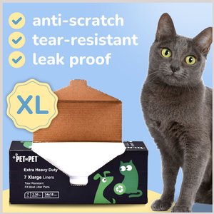 PET N PET Cat Litter Box Liners, 14 count