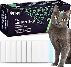 PET N PET Cat Litter Box Liners, 7 count