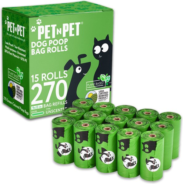 Show full view: PET N PET Dog Poop Bag, Unscented, 270 count slide 1 of 6