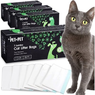 PET N PET PET N PET Cat Litter Box Liners, Jumbo, 28 count