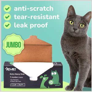 PET N PET Cat Litter Box Liners, Jumbo, 28 count
