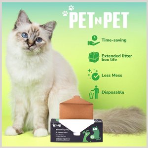 PET N PET Cat Litter Box Liners, Jumbo, 28 count