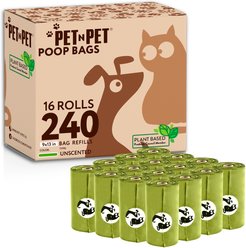 PET N PET Plant-based Dog Poop Bags, 240 count