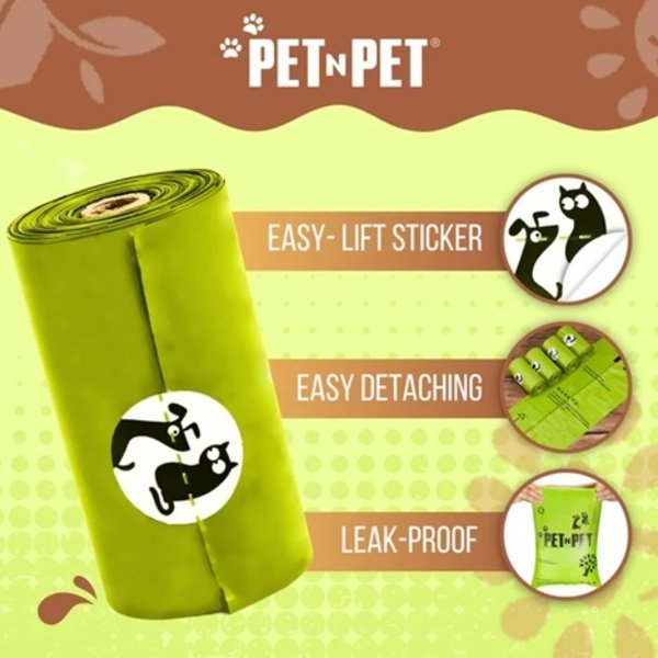 Show full view: PET N PET Plant-based Dog Poop Bags, 240 count slide 2 of 9