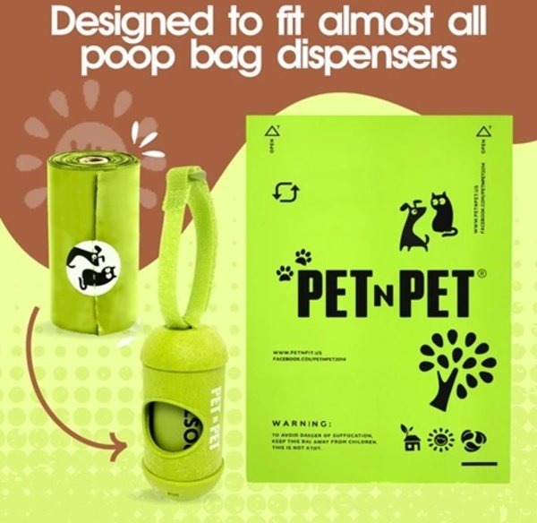 Show full view: PET N PET Plant-based Dog Poop Bags, 240 count slide 3 of 9