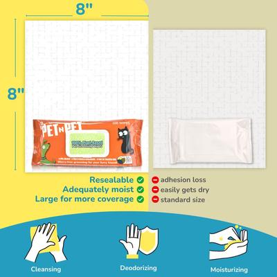 Show full view: PET N PET Unscented Dog & Cat Grooming Wipes, 100 count slide 4 of 8