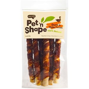 Pet 'n Shape All-Natural Duck Hide Twists Dog Treats, 15.3-oz bag