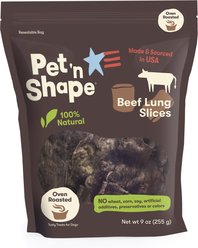 Pet 'n Shape Beef Lung Slices Dog Treats, 9-oz bag, 1 pack