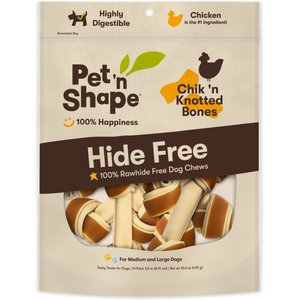 Pet 'n Shape Chik 'n Knot Bones Dog Treats, 10 count