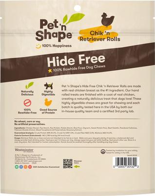 Show full view: Pet 'n Shape Chik 'n Retriever Roll Dog Treats, 6 count slide 3 of 3