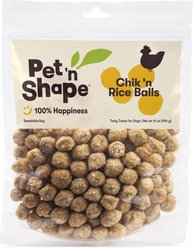 Pet 'n Shape Chik 'n Rice Balls Dog Treats, 1-lb bag