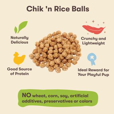 Show full view: Pet 'n Shape Chik 'n Rice Balls Dog Treats, 1-lb bag slide 4 of 9