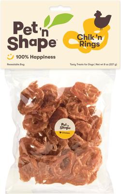 Show full view: Pet 'n Shape Chik 'n Rings Dog Treats, 8-oz bag, 1 pack slide 4 of 8