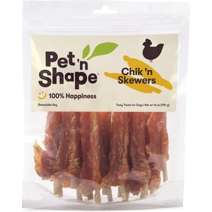 Pet 'n Shape Chik 'n Skewers Dog Treats, 1-lb bag