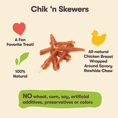 Show full view: Pet 'n Shape Chik 'n Skewers Dog Treats, 2-lb bag slide 5 of 9