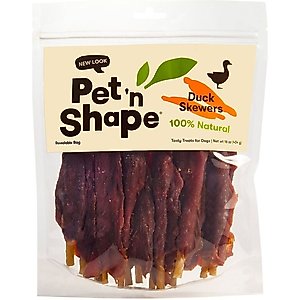 Pet 'n Shape Duck Skewers Dog Treats, 16-oz bag
