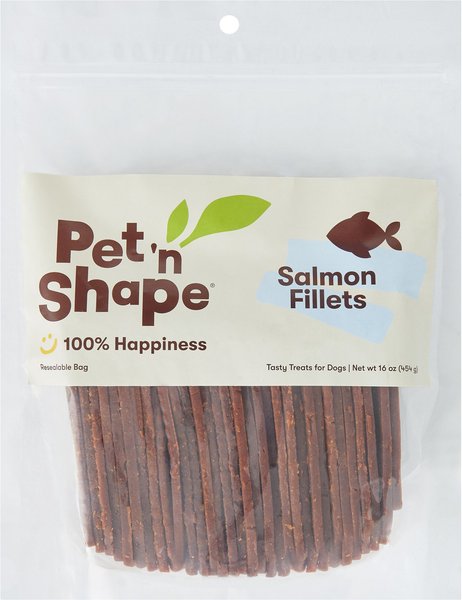 Pet 'n Shape Salmon Fillets Jerky Dog Treats, 16-oz bag