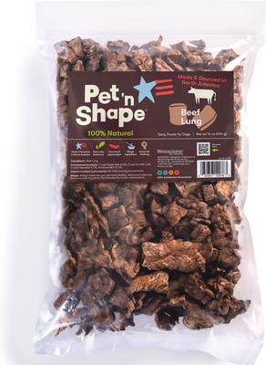 Show full view: Pet 'n Shape USA All-Natural Grain-Free Chewz Beef Lungs Dog Treats, 1-lb bag slide 4 of 9