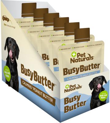 Show full view: Pet Naturals BusyButter Easy Squeeze Peanut Butter Flavored Paste Calming Supplement for Dogs, 1.5-oz, 6 count slide 4 of 11