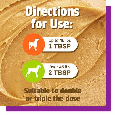 Show full view: Pet Naturals BusyButter Easy Squeeze Peanut Butter Flavored Paste Calming Supplement for Dogs, 1.5-oz, 6 count slide 9 of 11