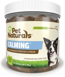 Pet Naturals Calming Dog Chews for Medium & Large Dogs, 30 count