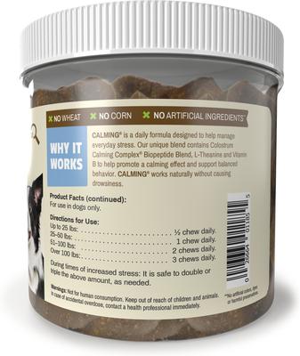 Show full view: Pet Naturals Calming Dog Chews for Medium & Large Dogs, 30 count slide 4 of 7