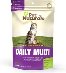 Pet Naturals Daily Multi All-in-One Fish Flavored Chews Vitamins for Cats, 30 count