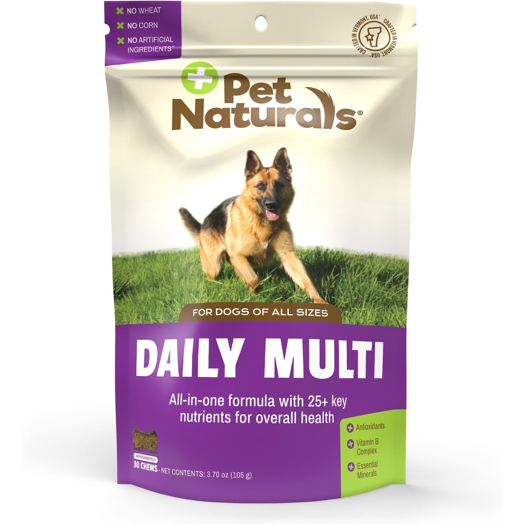 Pet Naturals Daily Multi Chicken Flavored Chew Supplement for Dog, 30 count