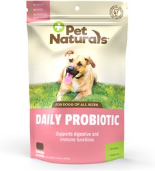 Pet Naturals Daily Probiotic Duck Flavored Chews Digestive & Gut Health Supplement for All Breeds Dogs, 160 ...