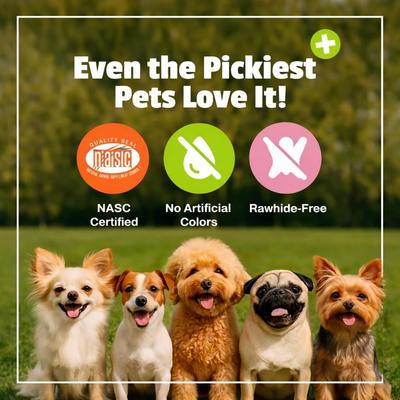 Show full view: Pet Naturals Daily Probiotic Duck Flavored Chews Digestive & Gut Health Supplement for All Breeds Dogs, 160 count slide 9 of 11