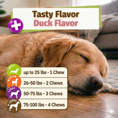 Show full view: Pet Naturals Daily Probiotic Duck Flavored Chews Digestive & Gut Health Supplement for All Breeds Dogs, 160 count slide 8 of 11