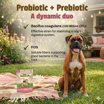 Show full view: Pet Naturals Daily Probiotic Duck Flavored Chews Digestive & Gut Health Supplement for All Breeds Dogs, 160 count slide 7 of 11