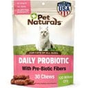 Pet Naturals Daily Probiotic Tummy Health Duck-Flavored Chews Digestive Aid for Cats, 30 count